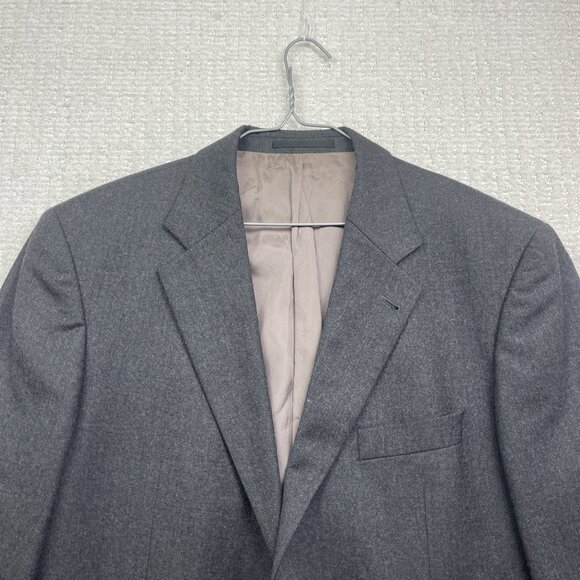 Boss Hugo Boss Blazer Mens 54 Lane Borgosesia Cashmere / Wool Suit Jacket Grey - Picture 2 of 16
